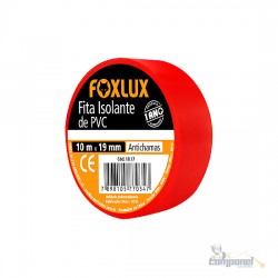Fita isolante de pvc antichamas vermelha Foxlux